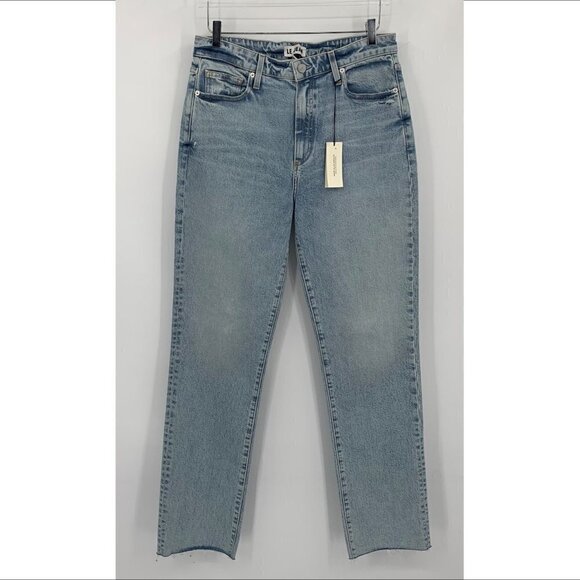 Le Jean Sabine high rise straight leg denim jean women distressed Venus new 31 - Picture 2 of 6